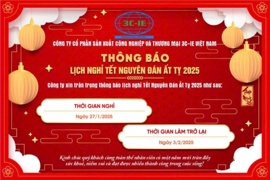 THÔNG BÁO LỊCH NGHỈ TẾT NGUYÊN ĐÁN ẤT TỴ 2025